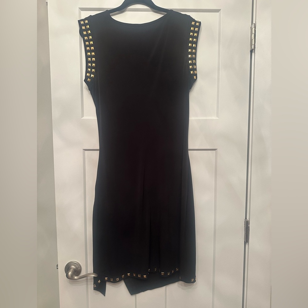 Michael Kors Little Black Dress with Gold Grommets size medium